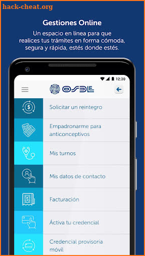 OSDE Móvil screenshot