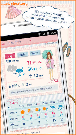 OshareWeather - For cute girls screenshot