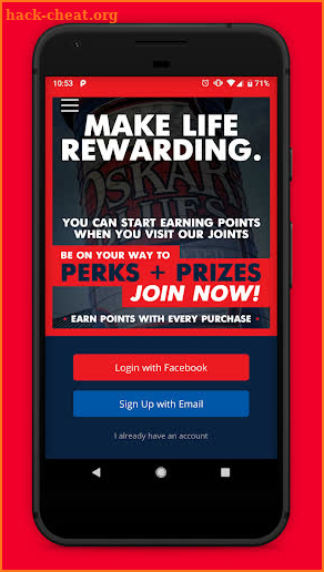 Oskar Blues Food Joint Points screenshot