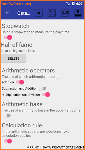 Oste Math-Squares screenshot