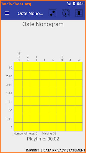 Oste Nonogram screenshot