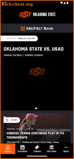 OSU Athletics screenshot