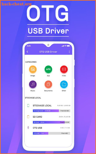 OTG USB Driver For Android : USB To OTG Converter screenshot