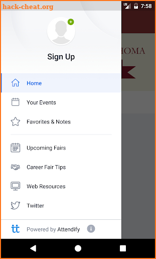 OU Career Fairs App screenshot