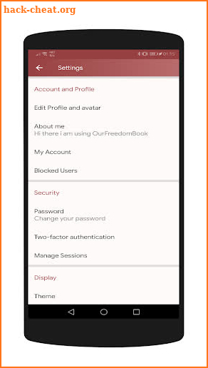 OurFreedomBook Messenger screenshot