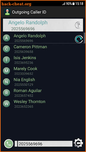 Outgoing Caller Id Block screenshot