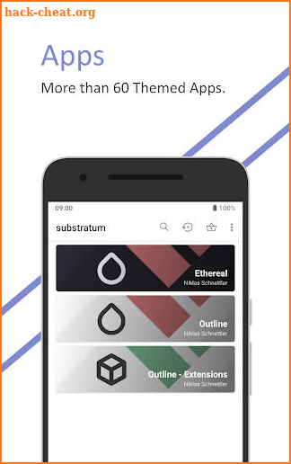 Outline for Substratum screenshot