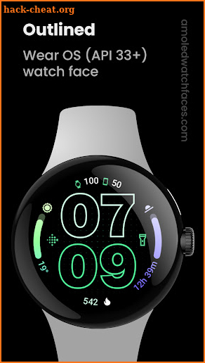 Outlined Watch Face screenshot