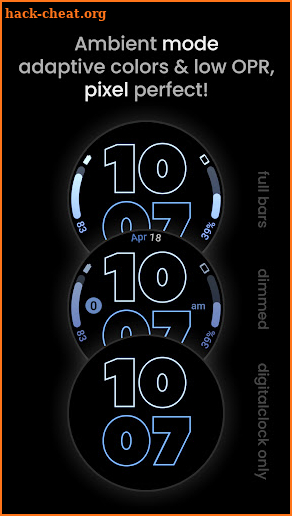 Outlined Watch Face screenshot