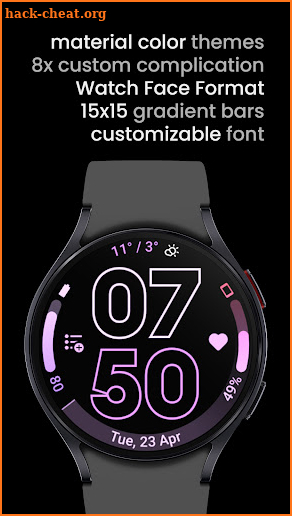 Outlined Watch Face screenshot