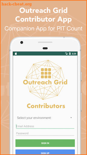 Outreach Grid Contributors App screenshot