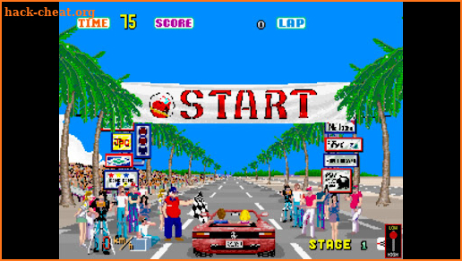 Outrun arcade game screenshot