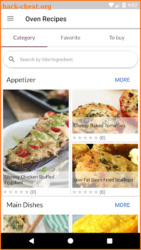 Oven Recipes screenshot