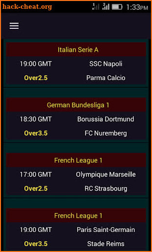 Over/Under 2.5 - Fixed Matches screenshot