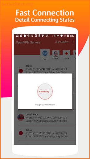 OvpnSpider - One VPN OpenVPN Server  Unlimited VPN screenshot