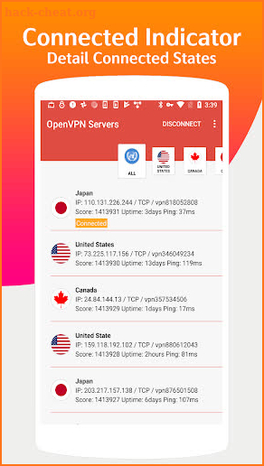 OvpnSpider - One VPN OpenVPN Server  Unlimited VPN screenshot