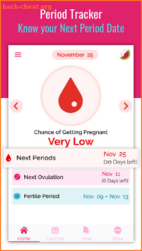 Ovulation Calculator & Calendar to Track Fertility screenshot