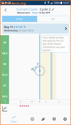 OvuSense screenshot