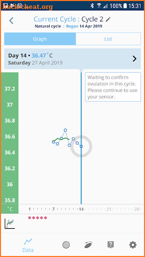 OvuSense screenshot