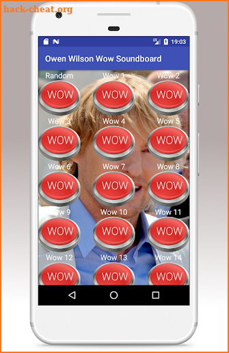 Owen Wilson WOW Soundboard Buttons and widget screenshot