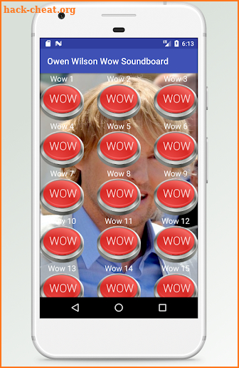 Owen Wilson WOW Soundboard Buttons and widget screenshot