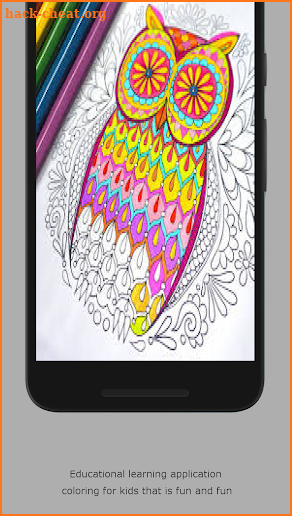 Owl coloring pages screenshot