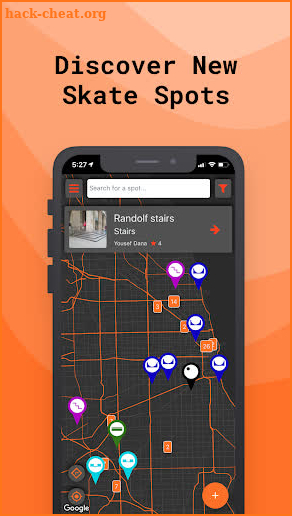 Own The Spot: Find Skate Spots & Skateboarding Map screenshot