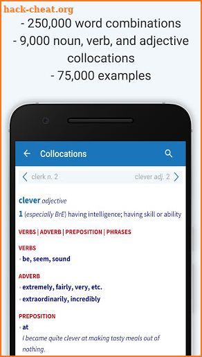 Oxford Collocations Dictionary screenshot