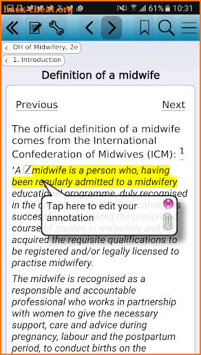 Oxford Handbook of Midwifery 2 screenshot