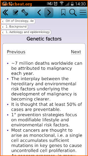 Oxford Handbook of Oncology 4e screenshot