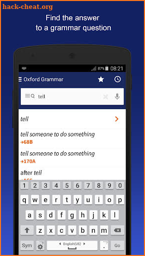 Oxford Learner’s Quick Grammar screenshot