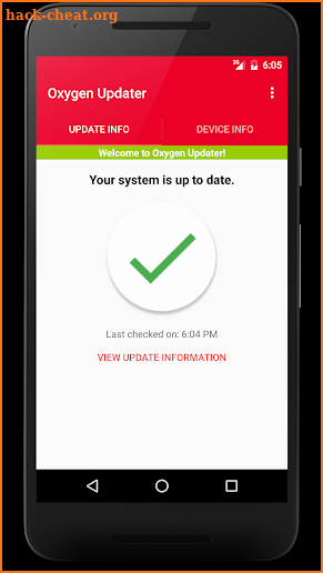 Oxygen Updater screenshot