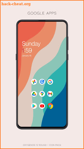 OxygenOS 12 round - icon pack screenshot