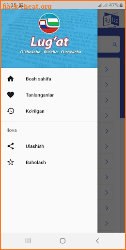 O'zbekcha - Ruscha - O'zbekcha Lug'at screenshot