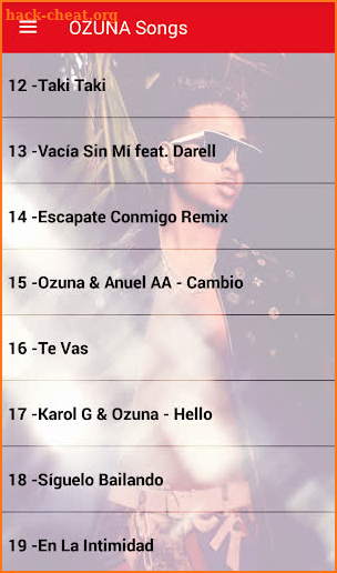 Ozuna Songs Offline ( 50 Songs without internet ) screenshot