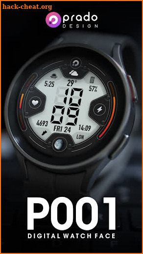 P001 Digital Watch Face screenshot