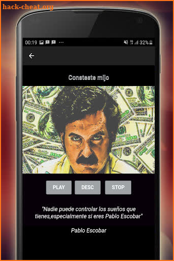 Pablo Escobar tonos frases y mas screenshot