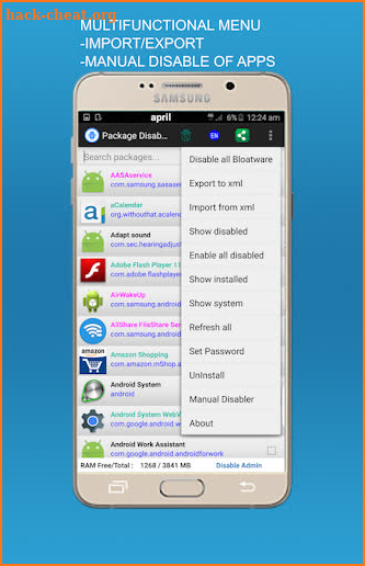 Package Disabler Cloud (Samsung) screenshot