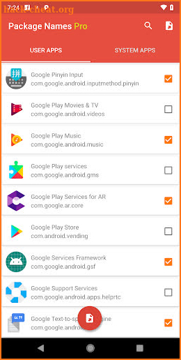 Package Names Pro screenshot