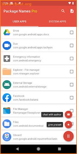 Package Names Pro screenshot