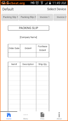 Packing Slip screenshot