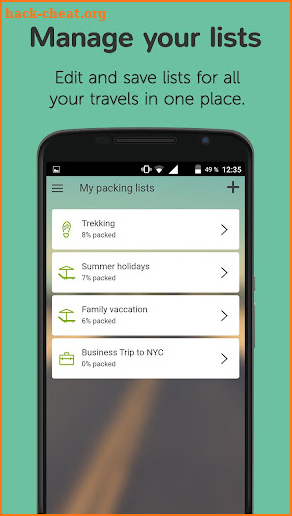 Packtor - Packing List Creator screenshot