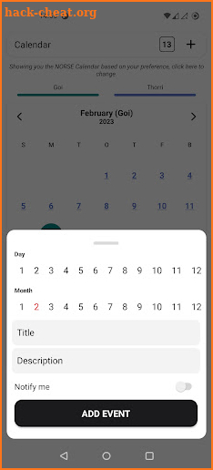 Pagan Calendar - Norse Celtic screenshot