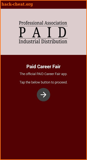 PAID Career Fair screenshot