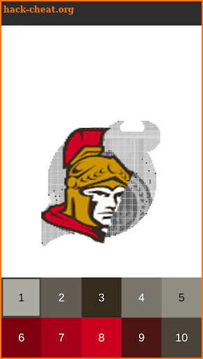 Paint by Number Ice Hockey Logo:Pixel Art Coloring screenshot