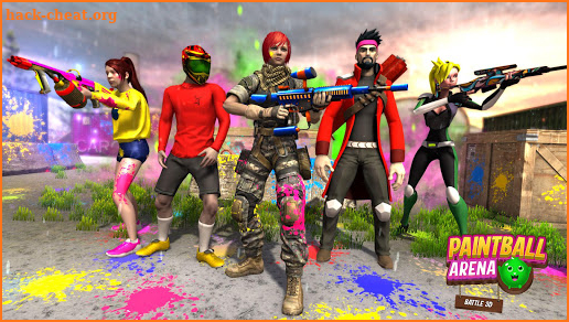 Paintball Arena Battle 3D screenshot