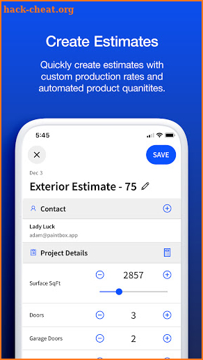 PaintBox: Paint estimating & contracting made easy screenshot