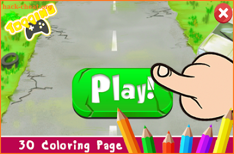 Painting Game Zombie Plant Cartoon Free screenshot