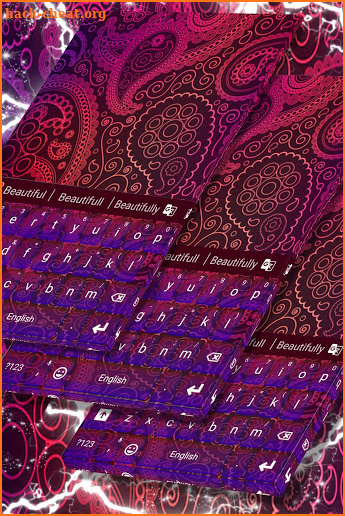 Paisley Flowers Keyboard screenshot