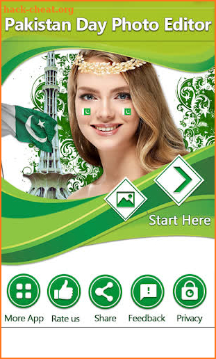 Pak Independence Day Photo Frames & Cards Editor screenshot